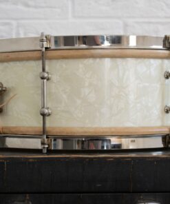 1920s 1930s Ludwig 14x5 Universal Snare White Avalon Marine Pearl