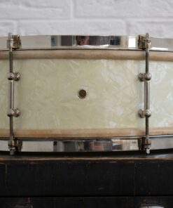 1920s 1930s Ludwig 14x5 Universal Snare White Avalon Marine Pearl
