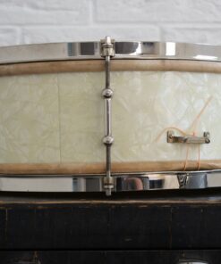 1920s 1930s Ludwig 14x5 Universal Snare White Avalon Marine Pearl