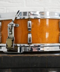 1956 1950s Leedy Ludwig Broadway 14x5.5 Sparkle Gold Pearl Snare