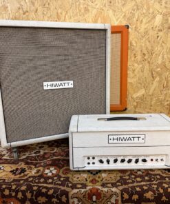 2006 Hiwatt 50 Custom Shop CP504 Signature Series White Amplifier Stack