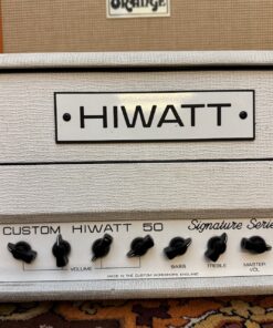 2006 Hiwatt 50 Custom Shop CP504 Signature Series White Amplifier Stack