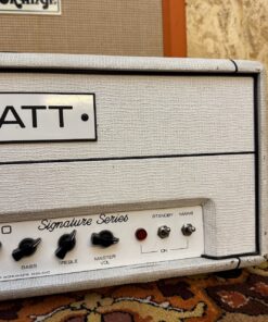 2006 Hiwatt 50 Custom Shop CP504 Signature Series White Amplifier Stack