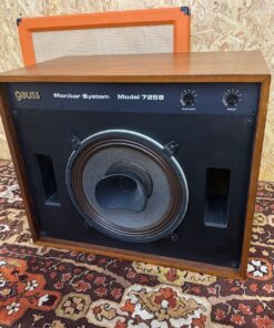 Matched Pair Vintage Cetec Gauss Monitor System Model 7258 Coaxial Speakers
