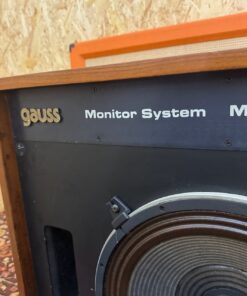 Matched Pair Vintage Cetec Gauss Monitor System Model 7258 Coaxial Speakers