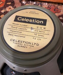 Pair 2x Vintage 1968 Celestion G12M T1511 25w Greenback Speakers