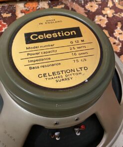 Pair 2x Vintage 1968 Celestion G12M T1511 25w Greenback Speakers