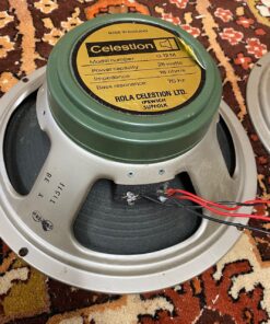 Pair 2x Vintage 1972 Celestion G12M T1511 12 Greenback Speaker