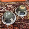 Pair Vintage 1970 Celestion Greenback G12H 30w T1217 12 Speakers