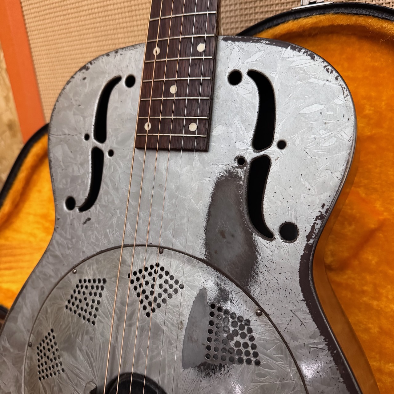 Vintage 1936 1930s National Duolian Resonator USA Guitar OHSC Vintage 1936 1930s National Duolian Resonator USA Guitar OHSC