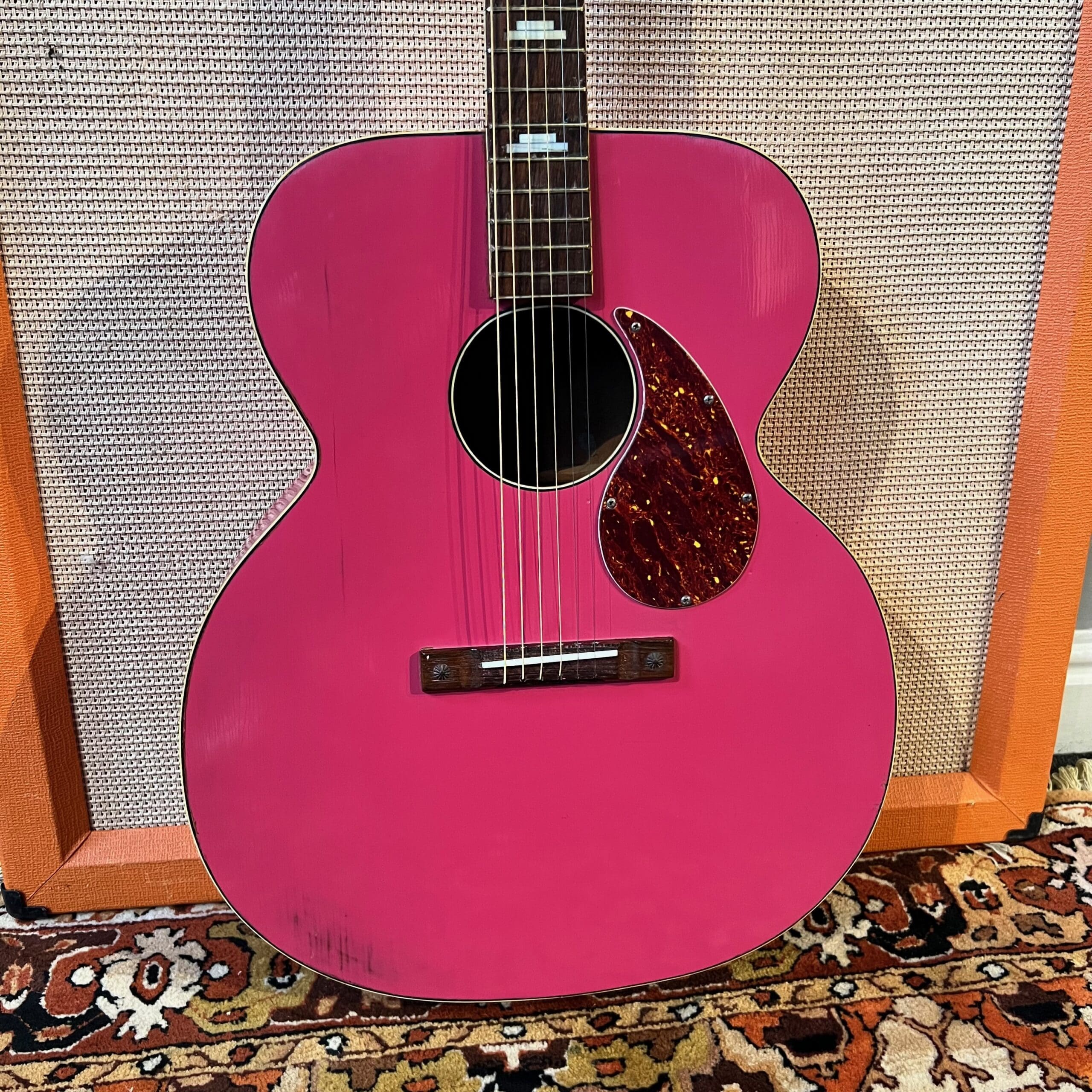 Vintage 1950s Kay K22 Jumbo Pink Acoustic Guitar Ronnie Lane Studio Vintage 1950s Kay K22 Jumbo Pink Acoustic Guitar Ronnie Lane Studio
