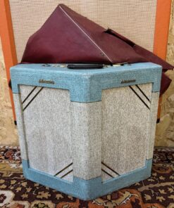 Vintage 1950s WEM Watkins Dominator MK1 Black V Front 2x10 Amplifier Combo