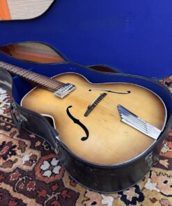 Vintage 1958 Hofner Senator Sunburst Electric Archtop Guitar Case 1950s