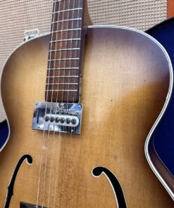 Vintage 1958 Hofner Senator Sunburst Electric Archtop Guitar Case 1950s