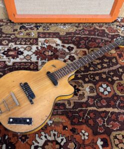 Vintage 1960 Hofner Club 50 Natural Electric Acoustic Guitar 1960s