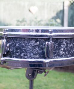 Vintage 1960s Premier Royal Ace Black Pearl Snare Drum Ringo