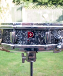 Vintage 1960s Premier Royal Ace Black Pearl Snare Drum Ringo