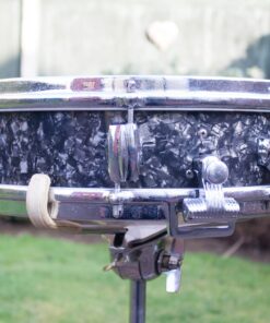Vintage 1960s Premier Royal Ace Black Pearl Snare Drum Ringo
