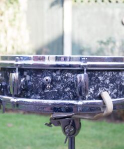 Vintage 1960s Premier Royal Ace Black Pearl Snare Drum Ringo