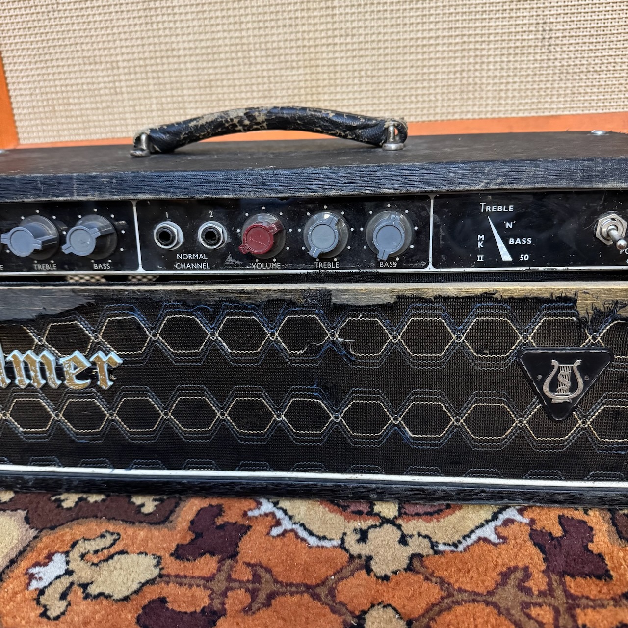 Vintage 1960s Selmer Treble N Bass 50 MKII Amplifier Ex Andrew Berkeley Martin Vintage 1960s Selmer Treble N Bass 50 MKII Amplifier Ex Andrew Berkeley Martin