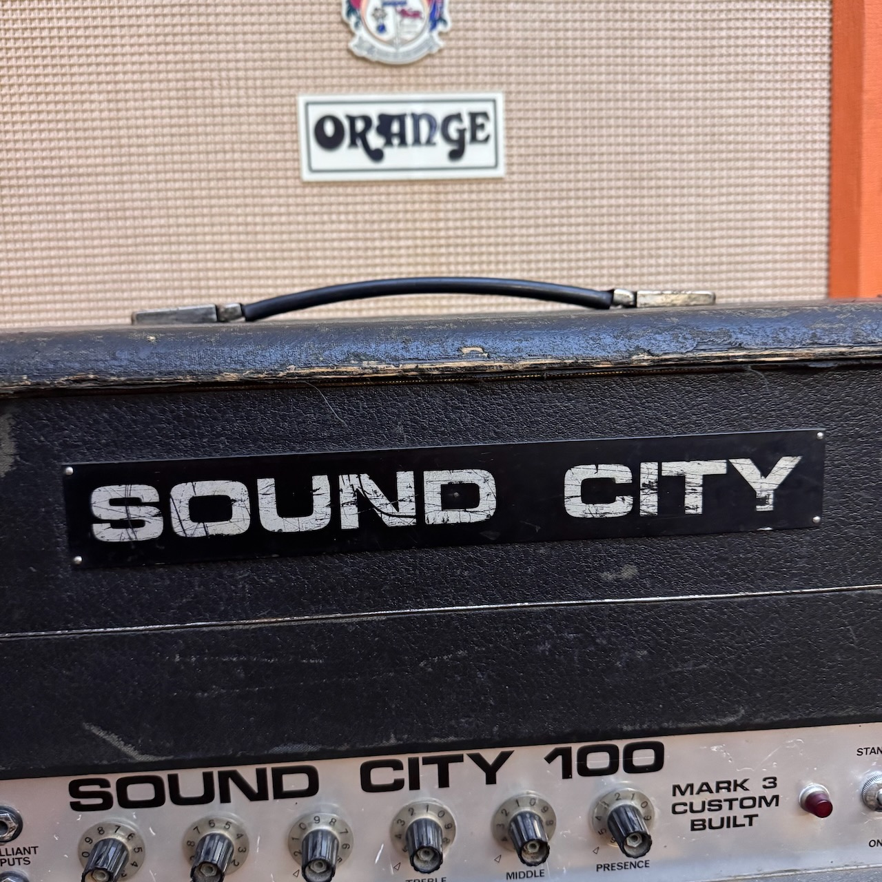 Vintage 1960s Sound City 100 Mark 3 Guitar Amplifier Head Vintage 1960s Sound City 100 Mark 3 Guitar Amplifier Head
