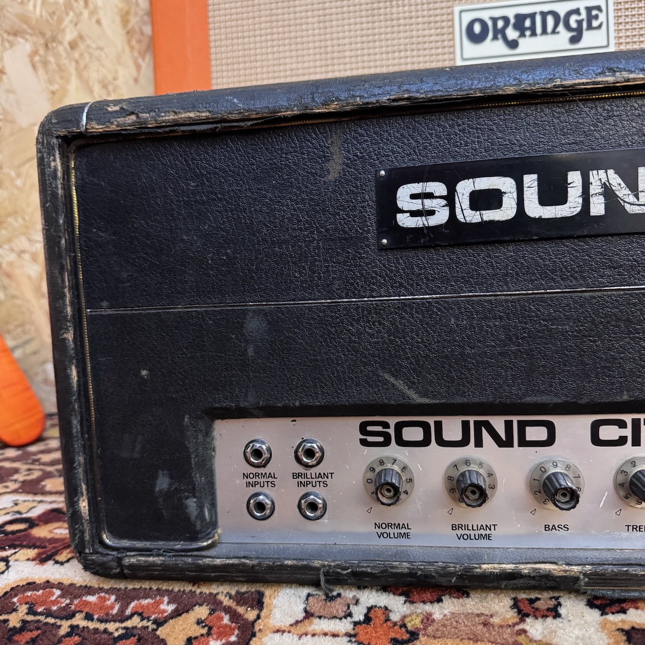 Vintage 1960s Sound City 100 Mark 3 Guitar Amplifier Head Vintage 1960s Sound City 100 Mark 3 Guitar Amplifier Head
