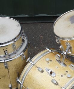 Vintage 1960s Trixon Luxus Gold Sparkle 20 16 12 Drum Kit