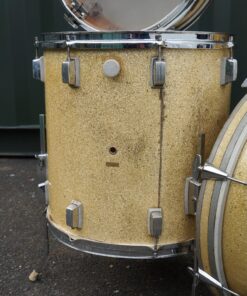 Vintage 1960s Trixon Luxus Gold Sparkle 20 16 12 Drum Kit