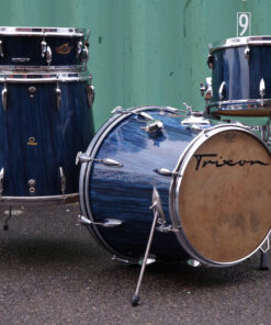 Vintage 1960s Trixon Telstar Model 2000 Blue Stripe Drum Kit Ronnie Lane