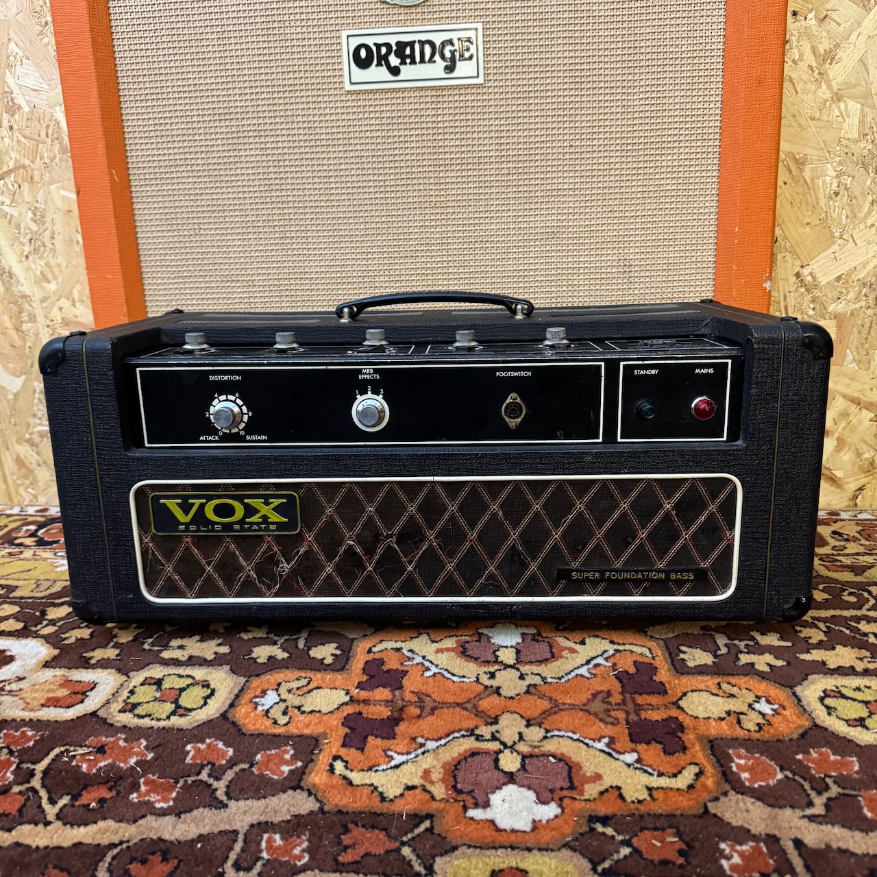 Vintage 1960s Vox Super Foundation Bass Guitar Amplifier FB118 Cabinet Vintage 1960s Vox Super Foundation Bass Guitar Amplifier FB118 Cabinet