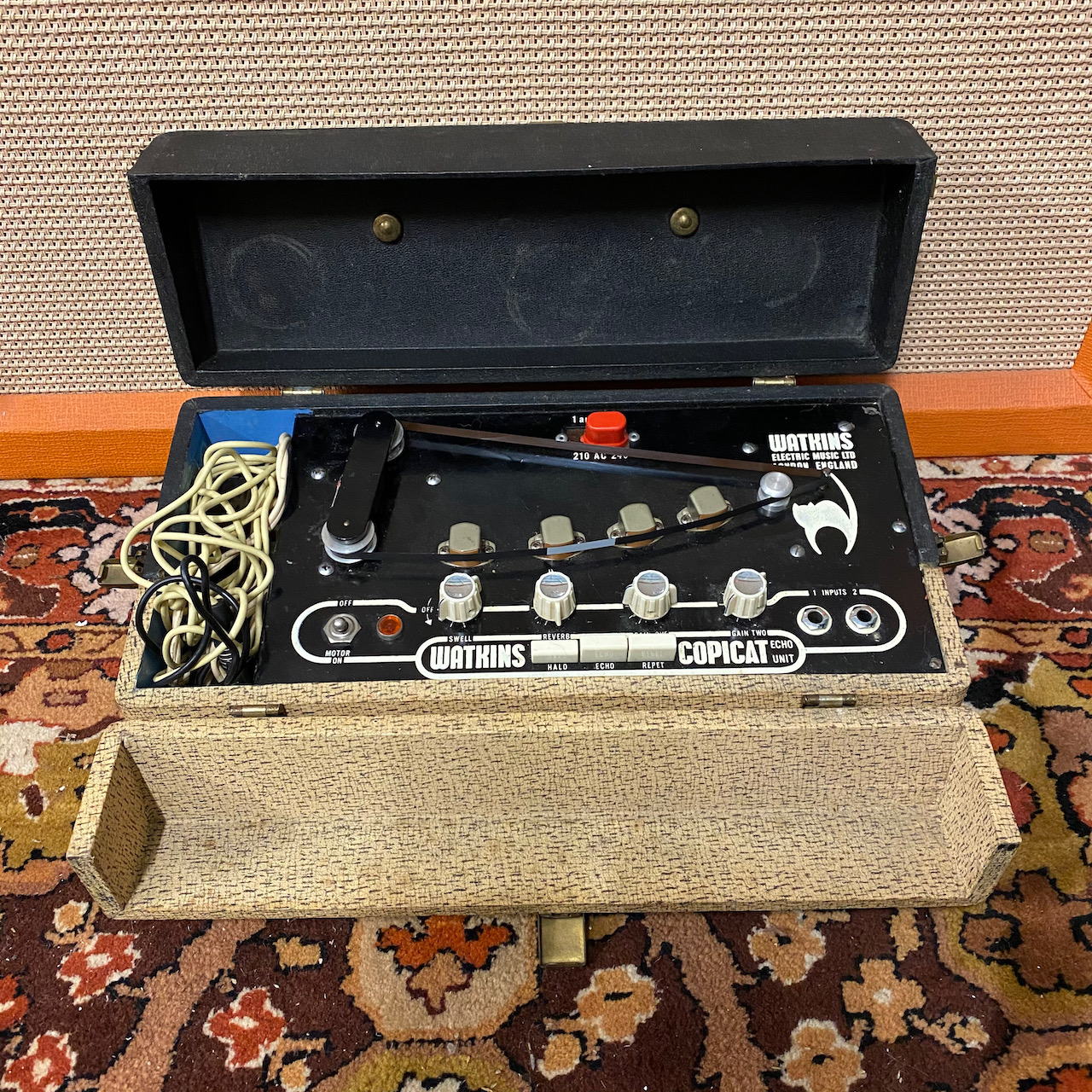 Vintage 1960s Watkins WEM Copicat MK2 Black White Tape Echo Vintage 1960s Watkins WEM Copicat MK2 Black White Tape Echo