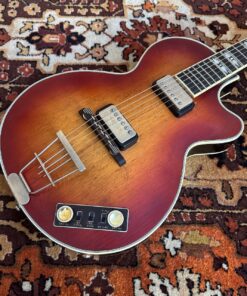 Vintage 1962 Hofner Club 60 Cherry Electric Acoustic Guitar 1960s