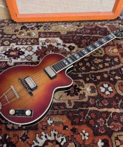 Vintage 1962 Hofner Club 60 Cherry Electric Acoustic Guitar 1960s