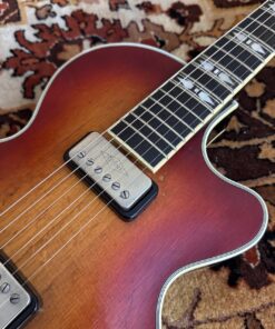 Vintage 1962 Hofner Club 60 Cherry Electric Acoustic Guitar 1960s