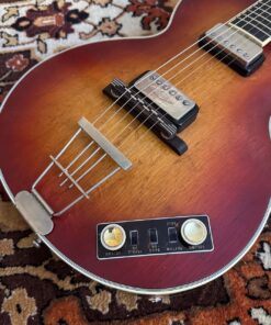 Vintage 1962 Hofner Club 60 Cherry Electric Acoustic Guitar 1960s