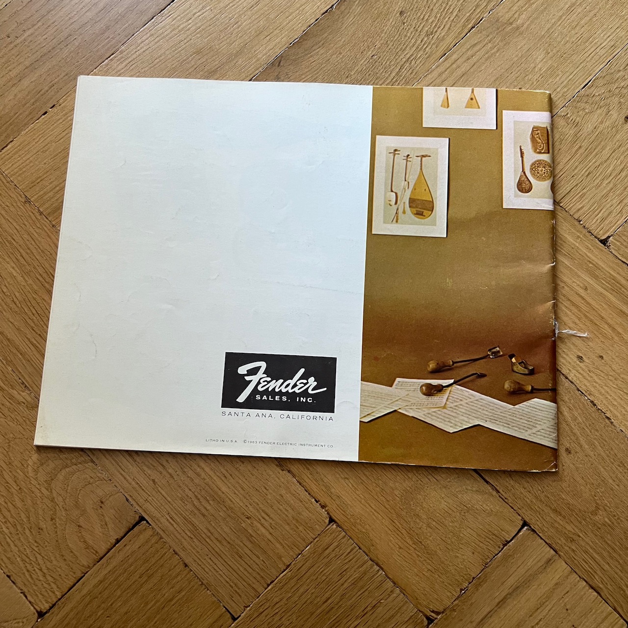 Vintage 1963 1964 Fender Guitar Original USA Catalog Brochure Vintage 1963 1964 Fender Guitar Original USA Catalog Brochure