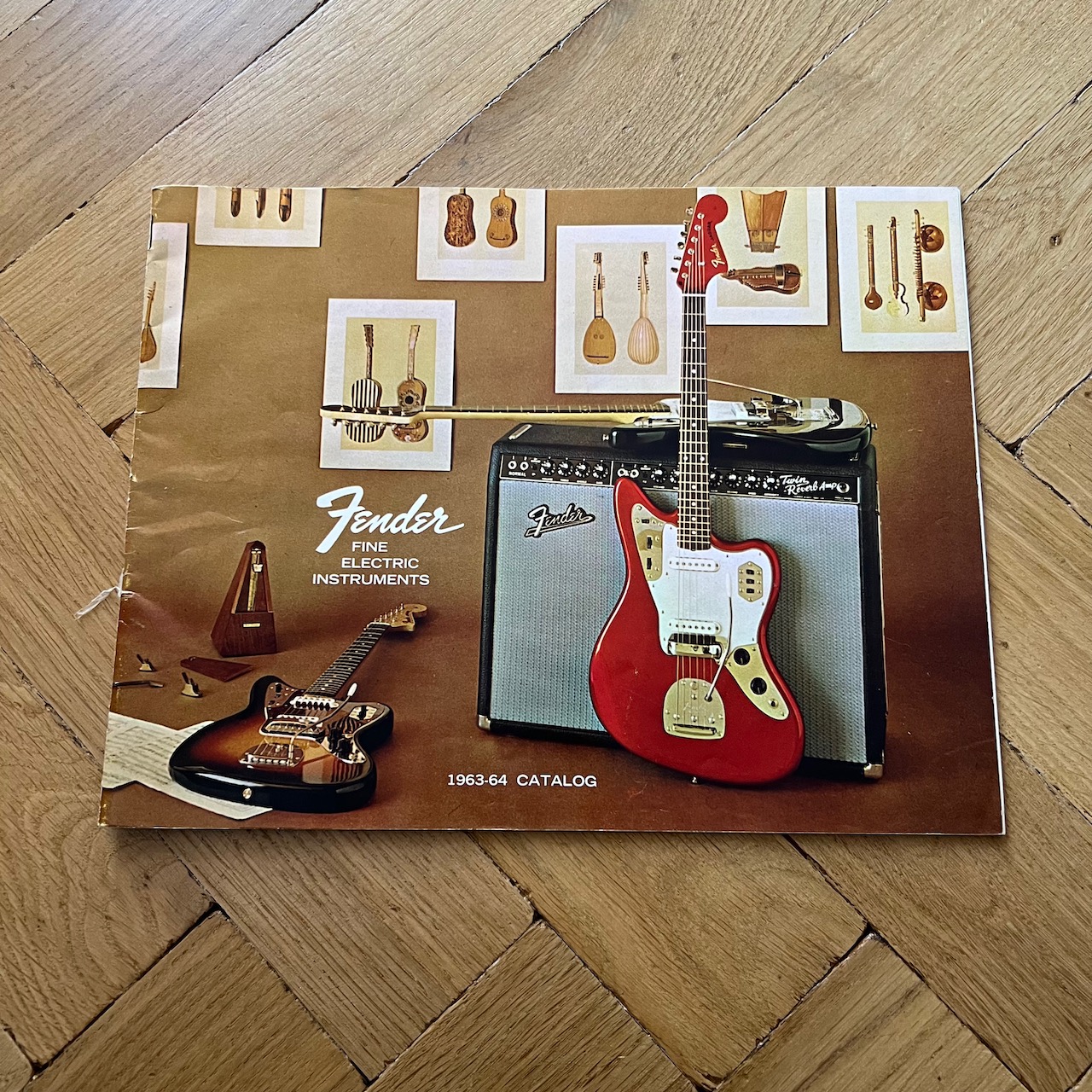 Vintage 1963 1964 Fender Guitar Original USA Catalog Brochure Vintage 1963 1964 Fender Guitar Original USA Catalog Brochure