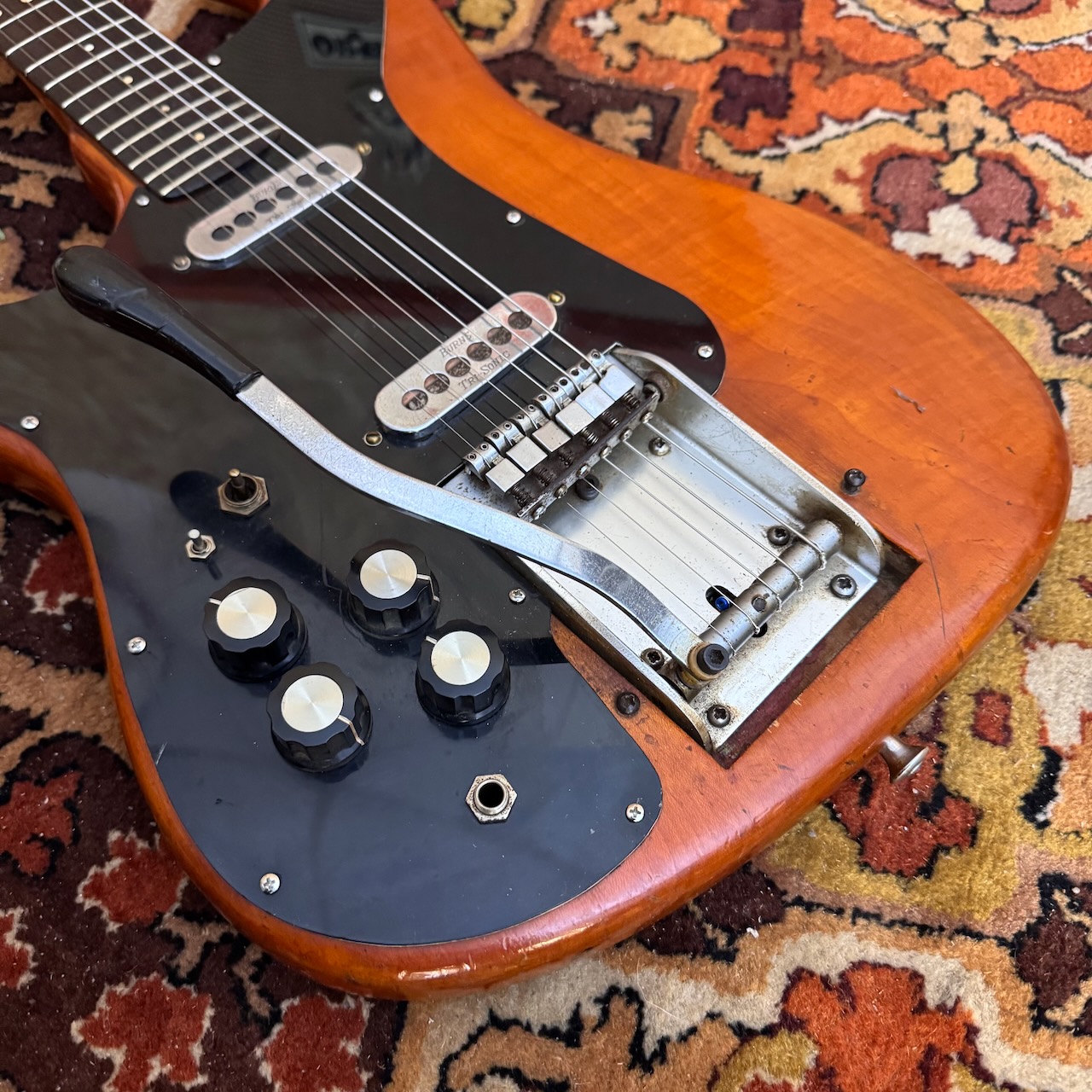 Vintage 1963 Burns Left Handed Shortscale Jazz Electric Guitar 1960s Vintage 1963 Burns Left Handed Shortscale Jazz Electric Guitar 1960s