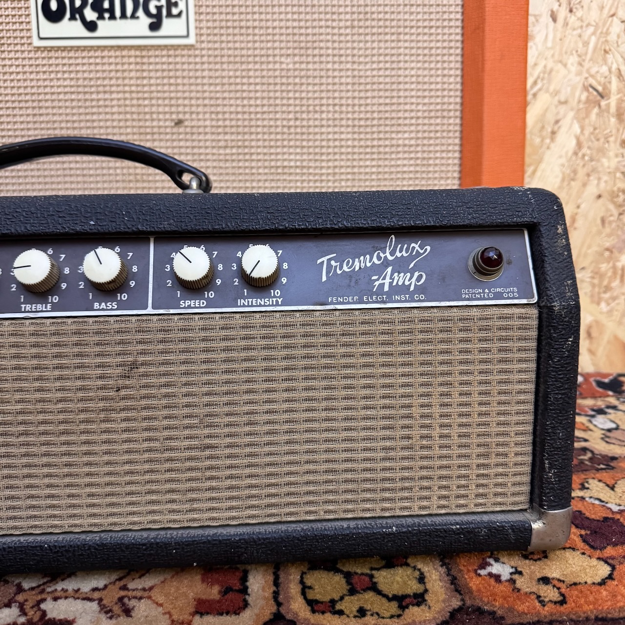 Vintage 1963 Fender Tremolux Brownface 6G9B Export USA Amplifier Head Vintage 1963 Fender Tremolux Brownface 6G9B Export USA Amplifier Head