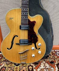 Vintage 1963 Hofner President Thinline E2 Blonde Guitar