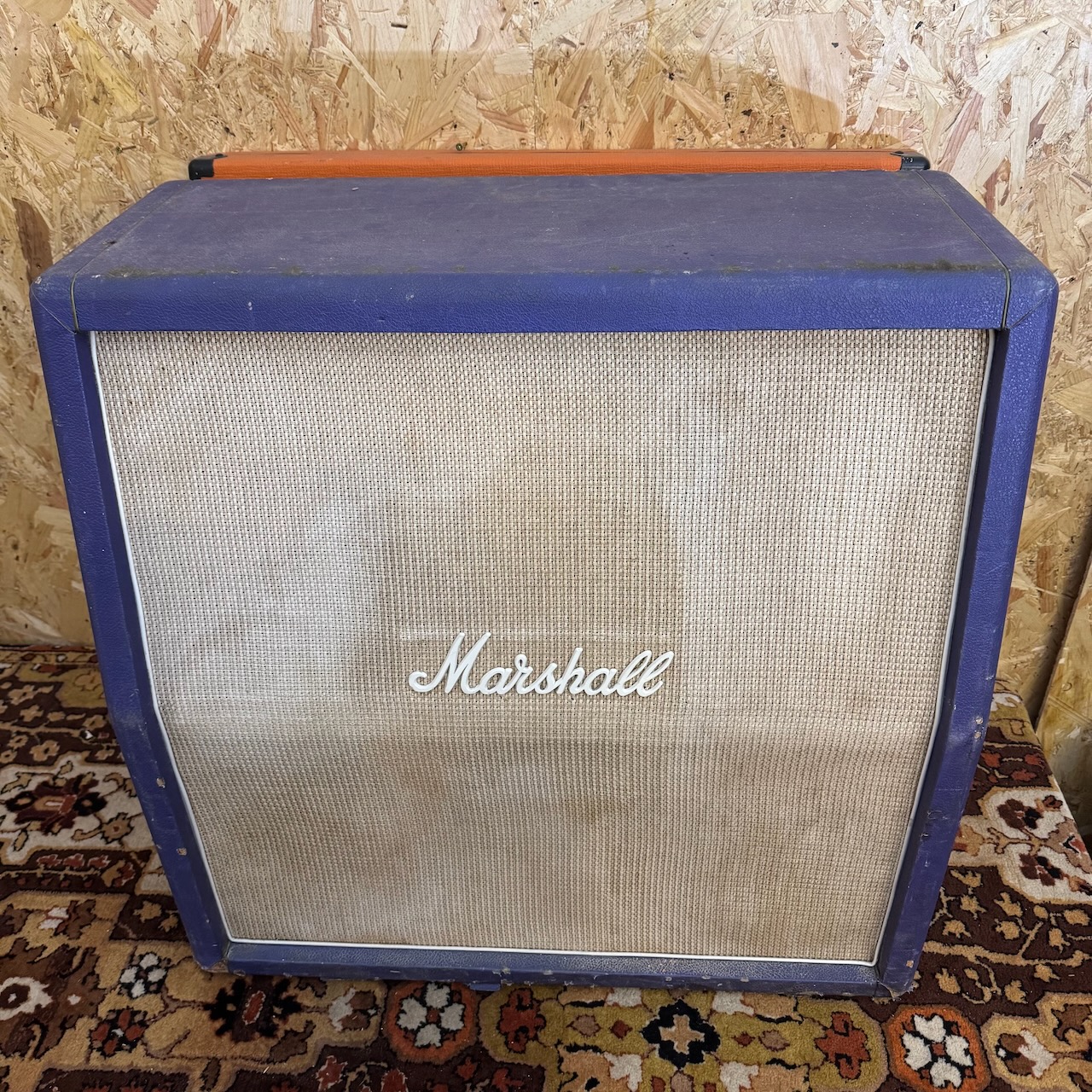 Vintage 1969 1970 Marshall 4x12 Basketweave Purple Amplifier Cabinet Vintage 1969 1970 Marshall 4x12 Basketweave Purple Amplifier Cabinet