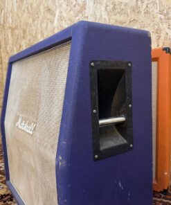 Vintage 1969 1970 Marshall 4x12 Basketweave Purple Amplifier Cabinet