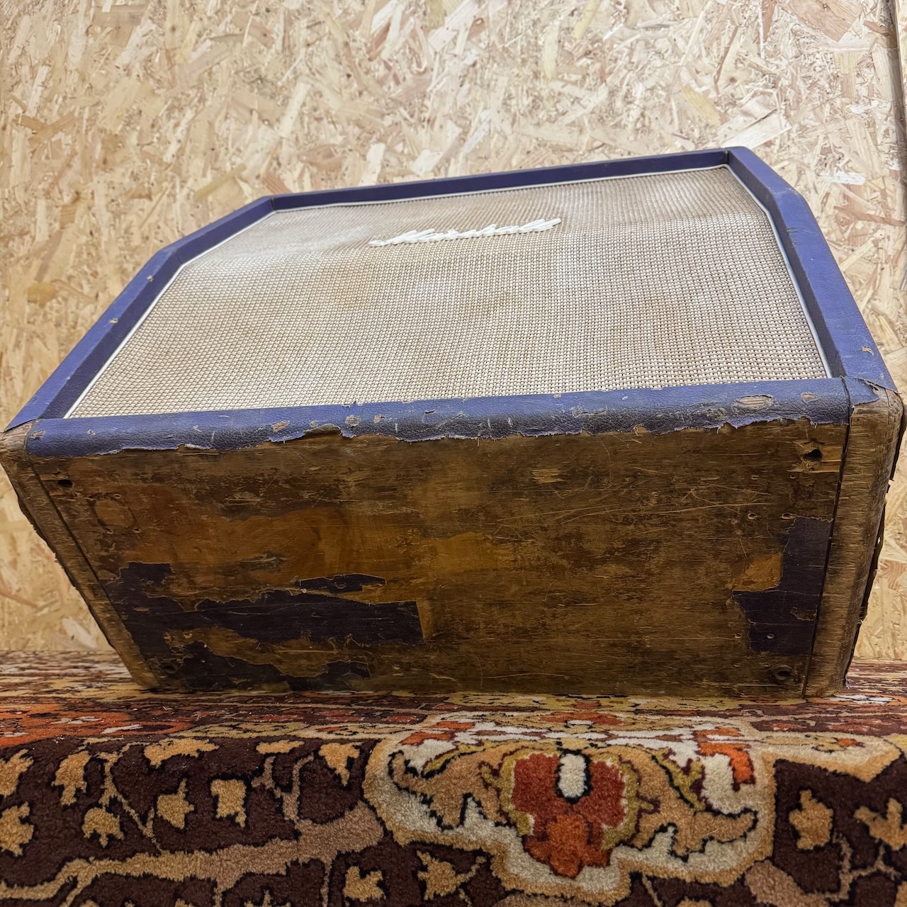 Vintage 1969 1970 Marshall 4x12 Basketweave Purple Amplifier Cabinet Vintage 1969 1970 Marshall 4x12 Basketweave Purple Amplifier Cabinet