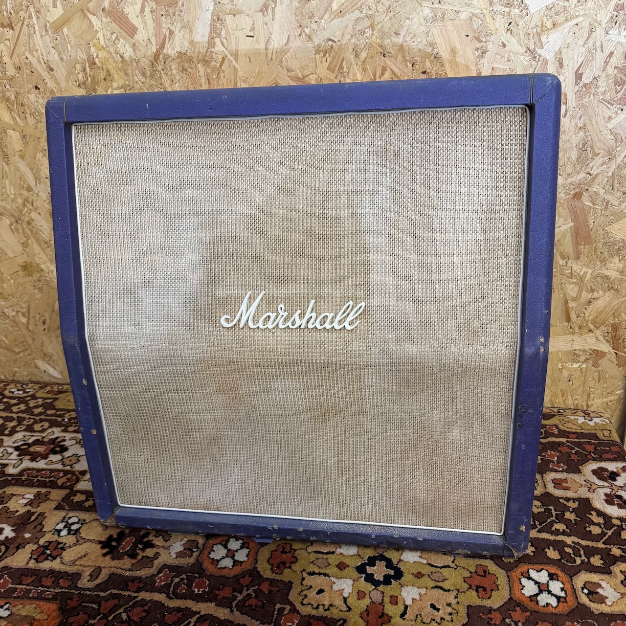 Vintage 1969 1970 Marshall 4x12 Basketweave Purple Amplifier Cabinet Vintage 1969 1970 Marshall 4x12 Basketweave Purple Amplifier Cabinet