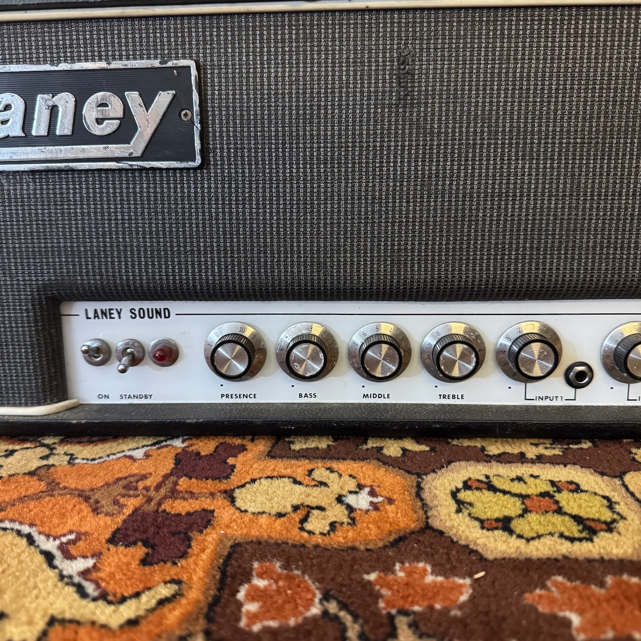 Vintage 1969 Laney Sound Pre Supergroup PA 60w Amplifier Head Vintage 1969 Laney Sound Pre Supergroup PA 60w Amplifier Head