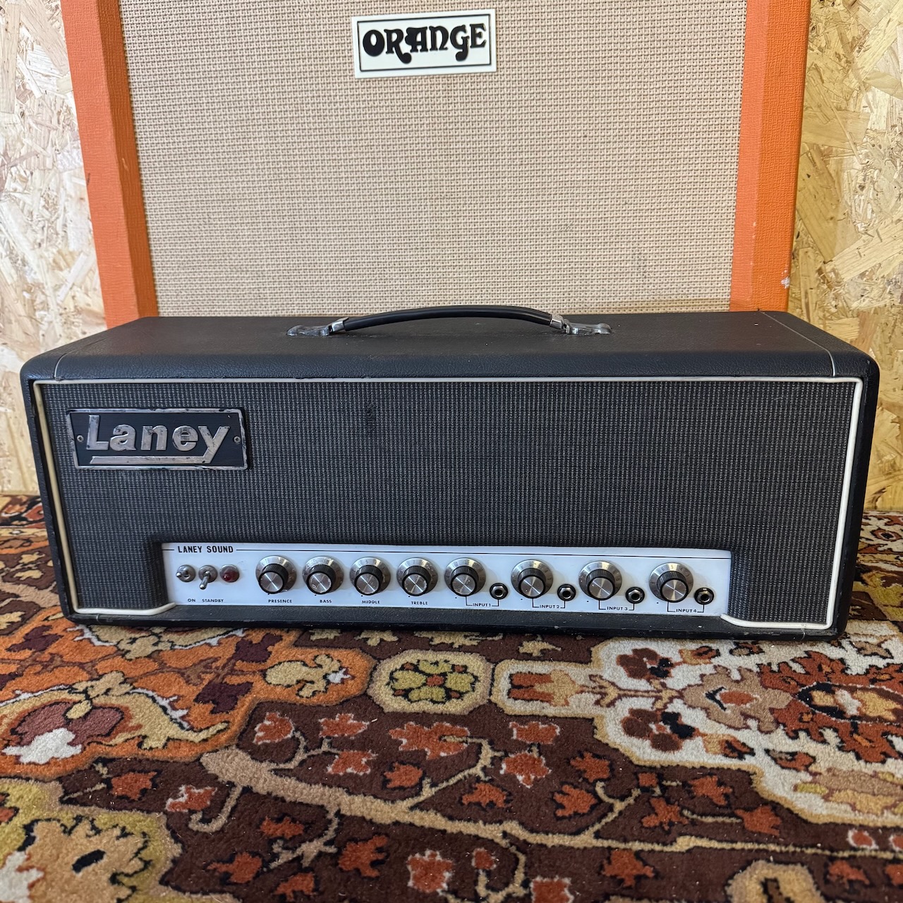 Vintage 1969 Laney Sound Pre Supergroup PA 60w Amplifier Head Vintage 1969 Laney Sound Pre Supergroup PA 60w Amplifier Head