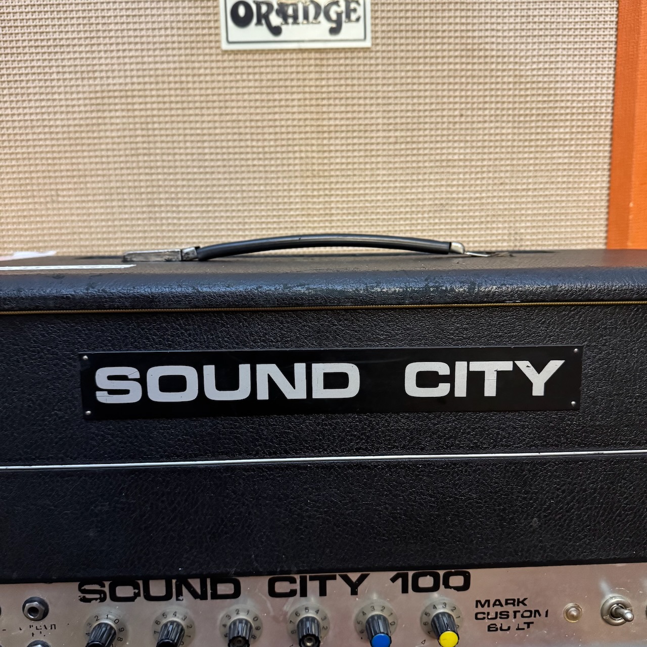 Vintage 1969 Sound City 100 Mark 3 Guitar Amplifier Head Ex Andrew Berkeley Martin Vintage 1969 Sound City 100 Mark 3 Guitar Amplifier Head Ex Andrew Berkeley Martin