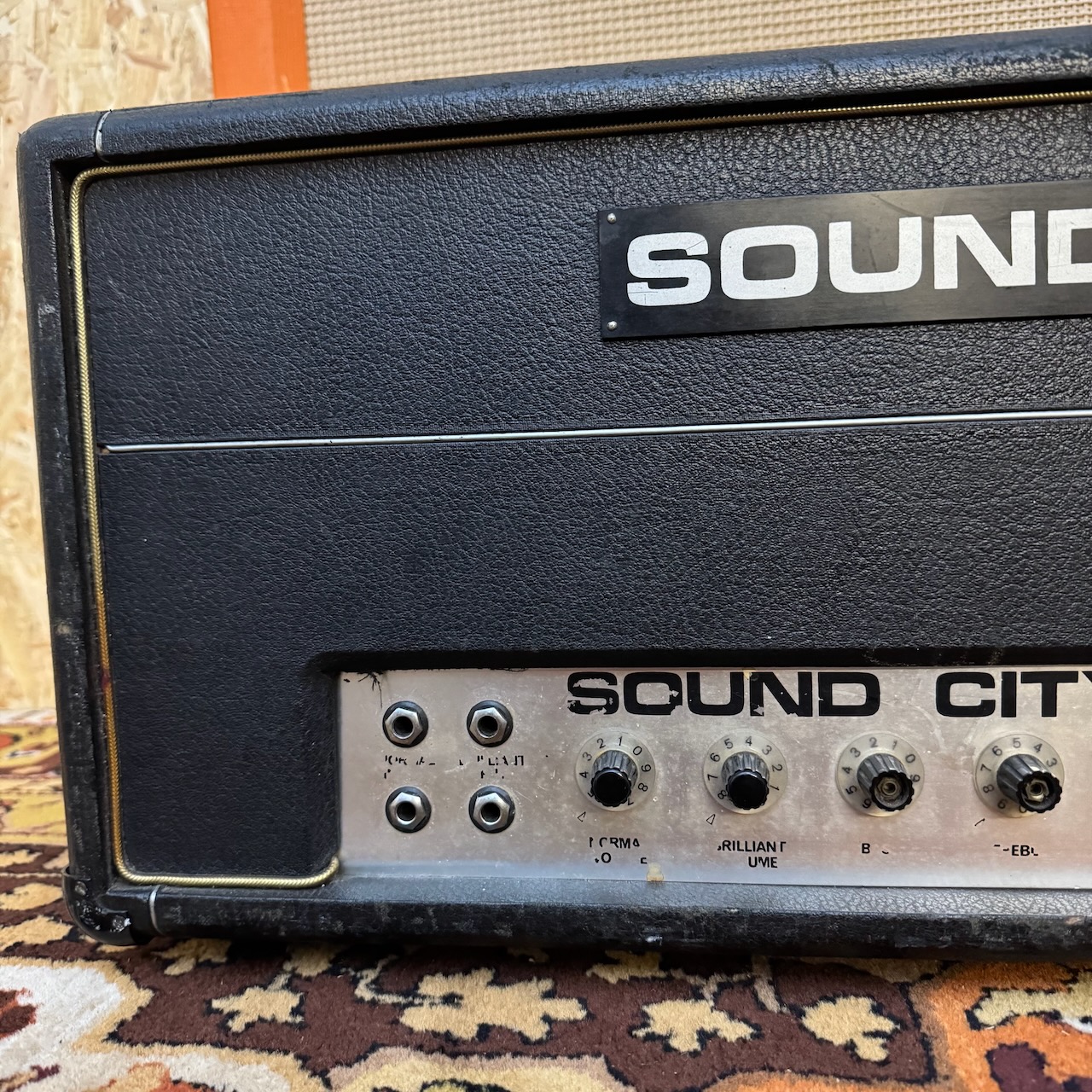 Vintage 1969 Sound City 100 Mark 3 Guitar Amplifier Head Ex Andrew Berkeley Martin Vintage 1969 Sound City 100 Mark 3 Guitar Amplifier Head Ex Andrew Berkeley Martin