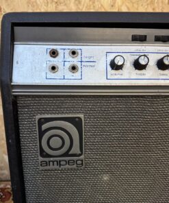 Vintage 1970 Ampeg Gemini GV22 2x12 USA Amplifier Combo Pedal