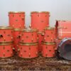Vintage 1970s Slingerland Factory Custom 12 Piece Pink Gold Drum Kit